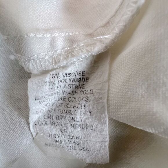 ELLIOTT LAUREN WOMENS PANTS WHITE SIZE 8 - Picture 5 of 10